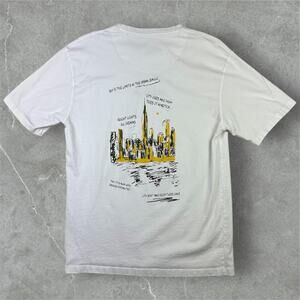 Long Days Denim & Flower Graphic T-Shirt XL